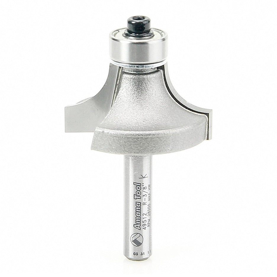 Amana Tool 3/8 inch Roundover Router Bit 49512