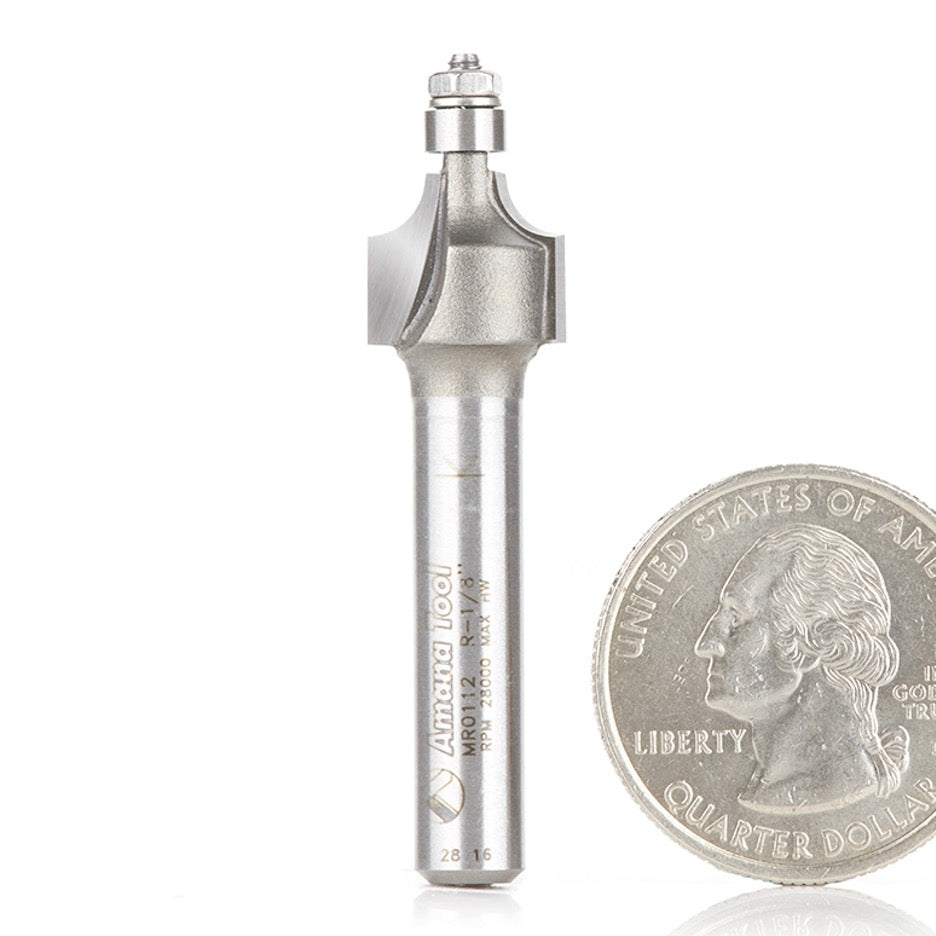 Amana Tool R 1/8 Inch Roundover Router Bit MR0112