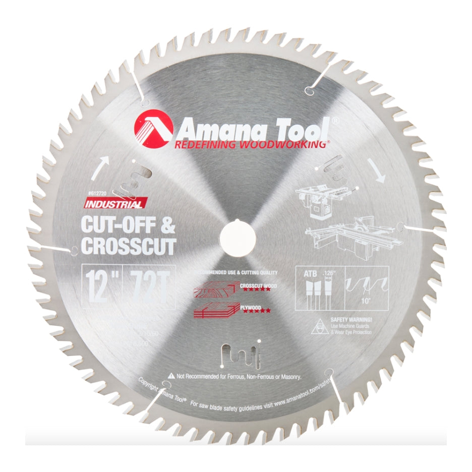 Amana Tool 12"/72T CUT-OFF SAW TCG GRIND 612720