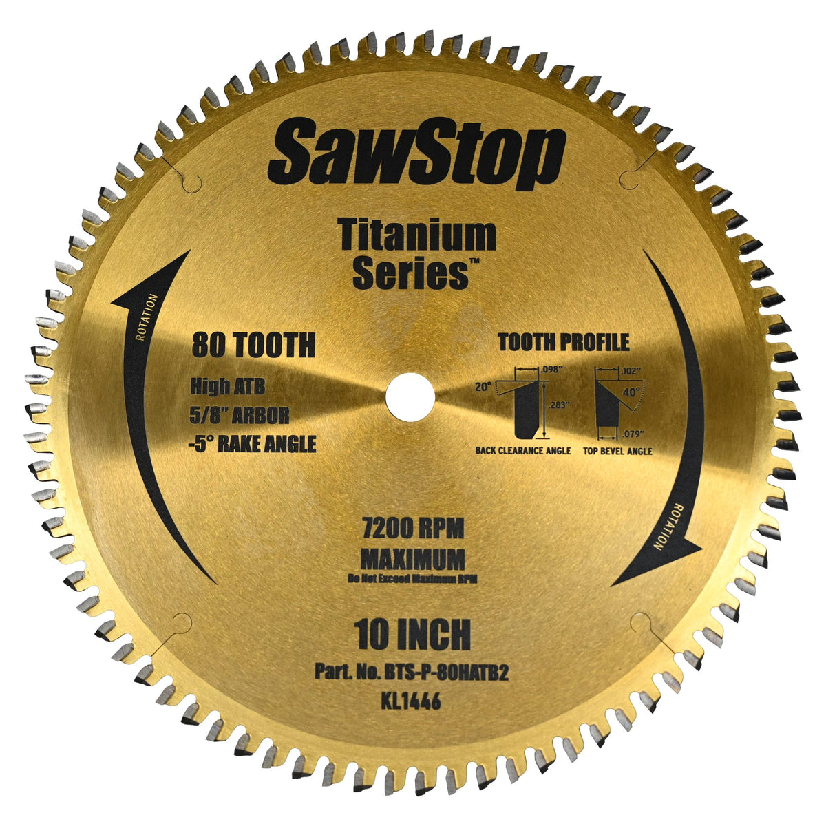 SawStop Circular Saw Blades 10 Inch with 5/8 Inch Bore *********