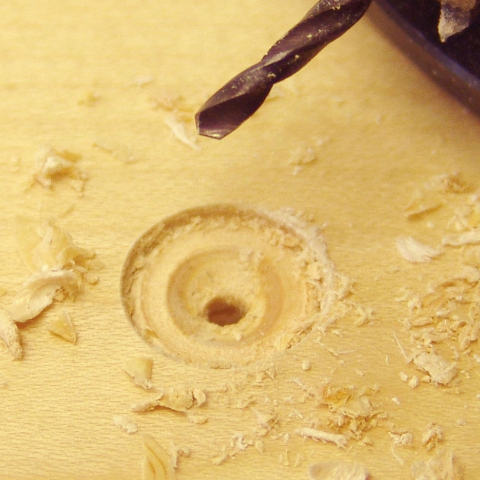 Drilling hole in wood