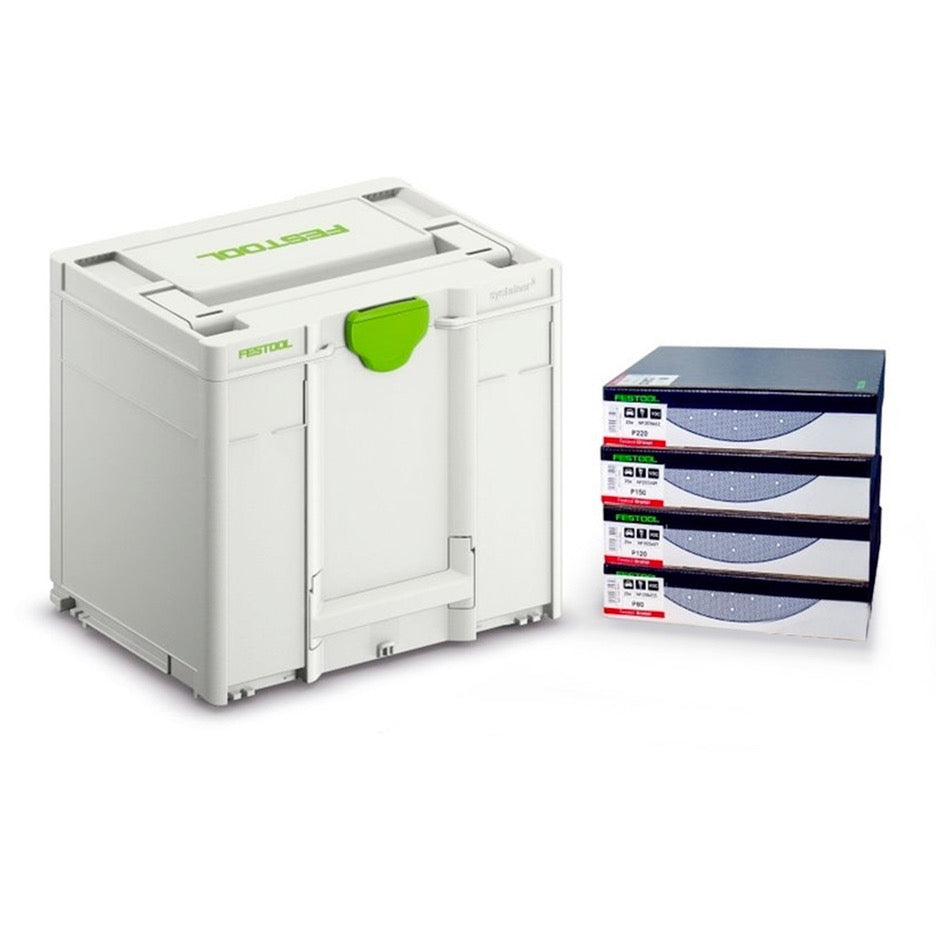 Festool Abrasives Systainers for Planex SYS-STF-D225 57**** set with Granat Abrasives