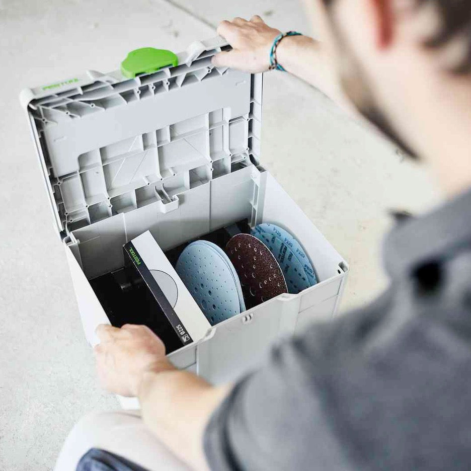 Festool Abrasives Systainers for Planex SYS-STF-D225 57**** open
