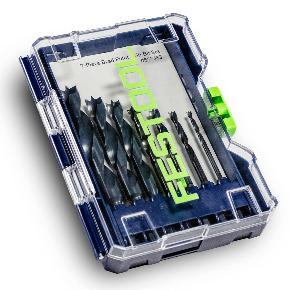 Festool Imperial Brad Point Drill Bit Set with Centrotec Shanks CE/W/7