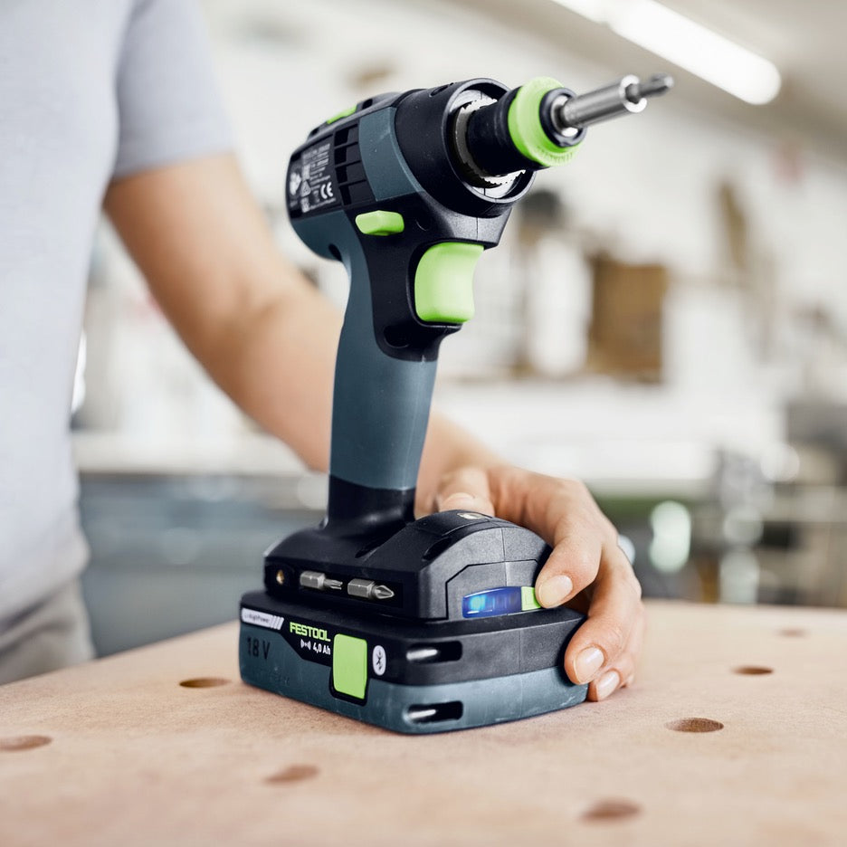 Festool TXS 18 Cordless Drill Set 576903 battery charge indicator