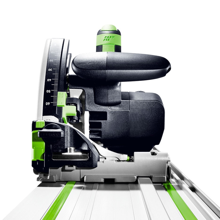 Festool Track Saw 168mm with Guide Rail TS 60 KEBQ-F-Plus-FS 577422 on FS Guide Rail, front