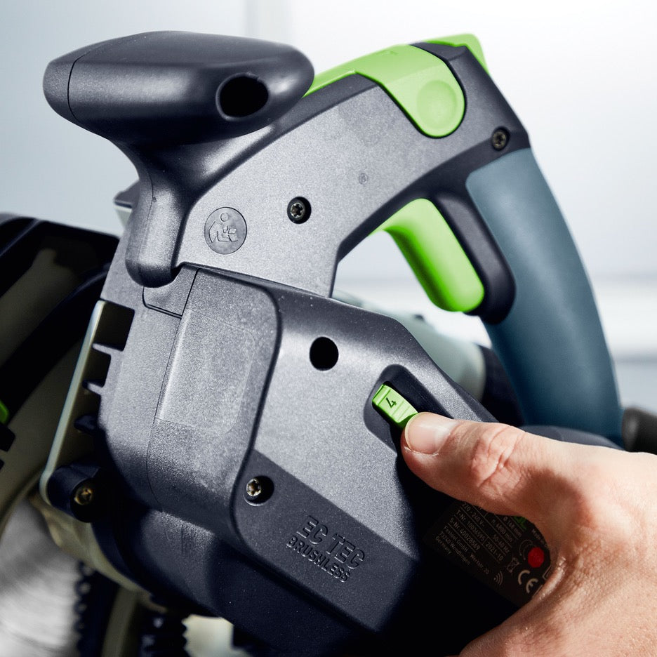 Festool Track Saw 168mm with Guide Rail TS 60 KEBQ-F-Plus-FS 577422 variable speed control dial