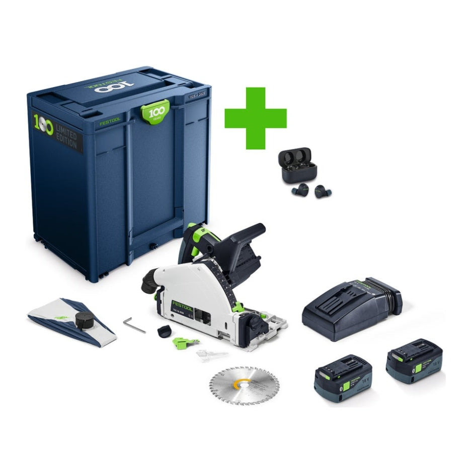 Festool 100 Years Limited Edition Cordless Track Saw TSC 55 KEBI-F-Plus/XL 100Y 578231