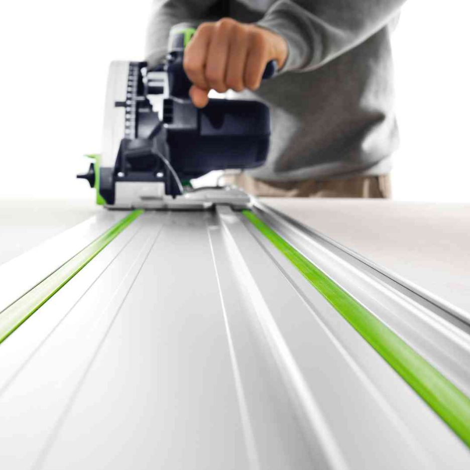 Festool 1900mm Guide Rail FS 1900/2 used as a guide for a track saw