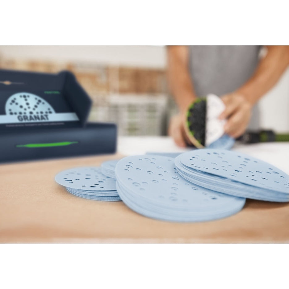 Piles of Granat abrasives