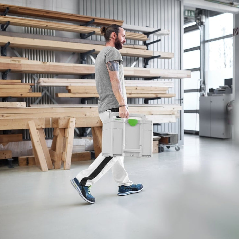 Man carrying Festool Abrasives Systainer