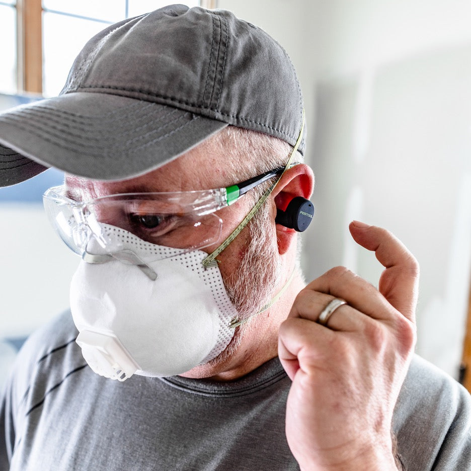 Festool Bluetooth Hearing Protection GHS 25 577793 in use