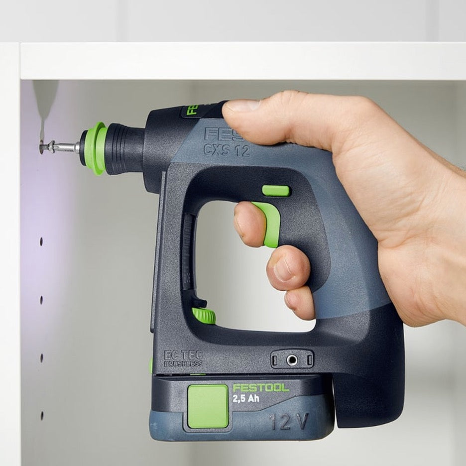 Festool CXS 12 Cordless Drill Plus 576868 installing cabinet