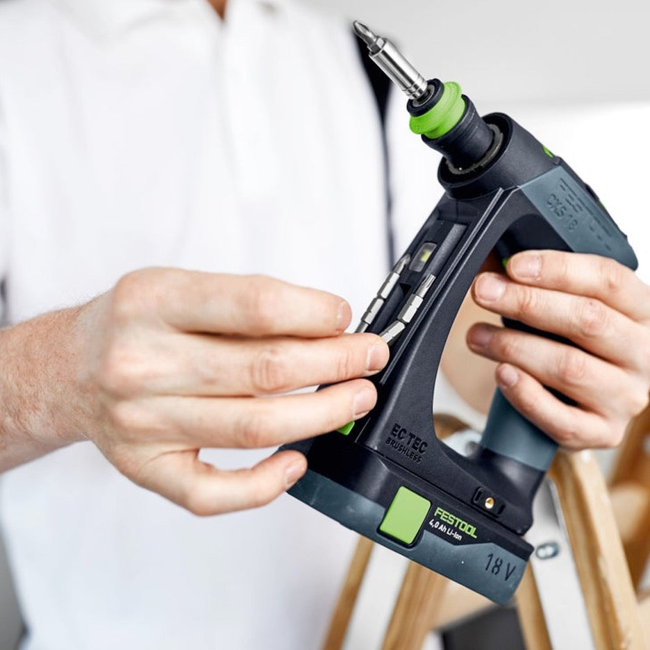 Festool CXS 18 Cordless Drill Basic 576887 bit storage