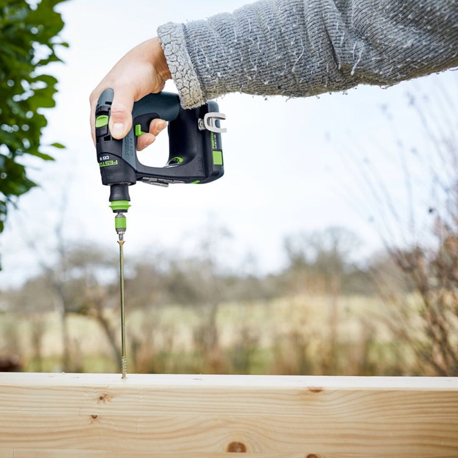 Festool CXS 18 Cordless Drill Basic 576887 driving large, long screw