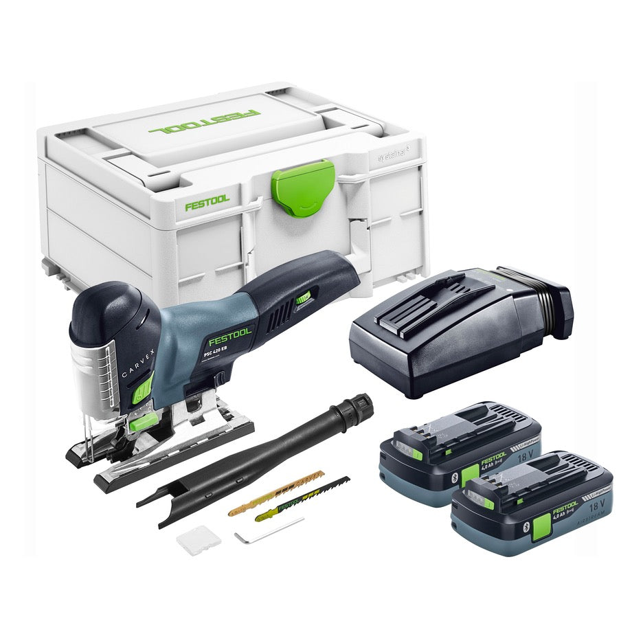 Festool Cordless Carvex Barrel Grip Jigsaw PSC 420-EB-Plus 576527