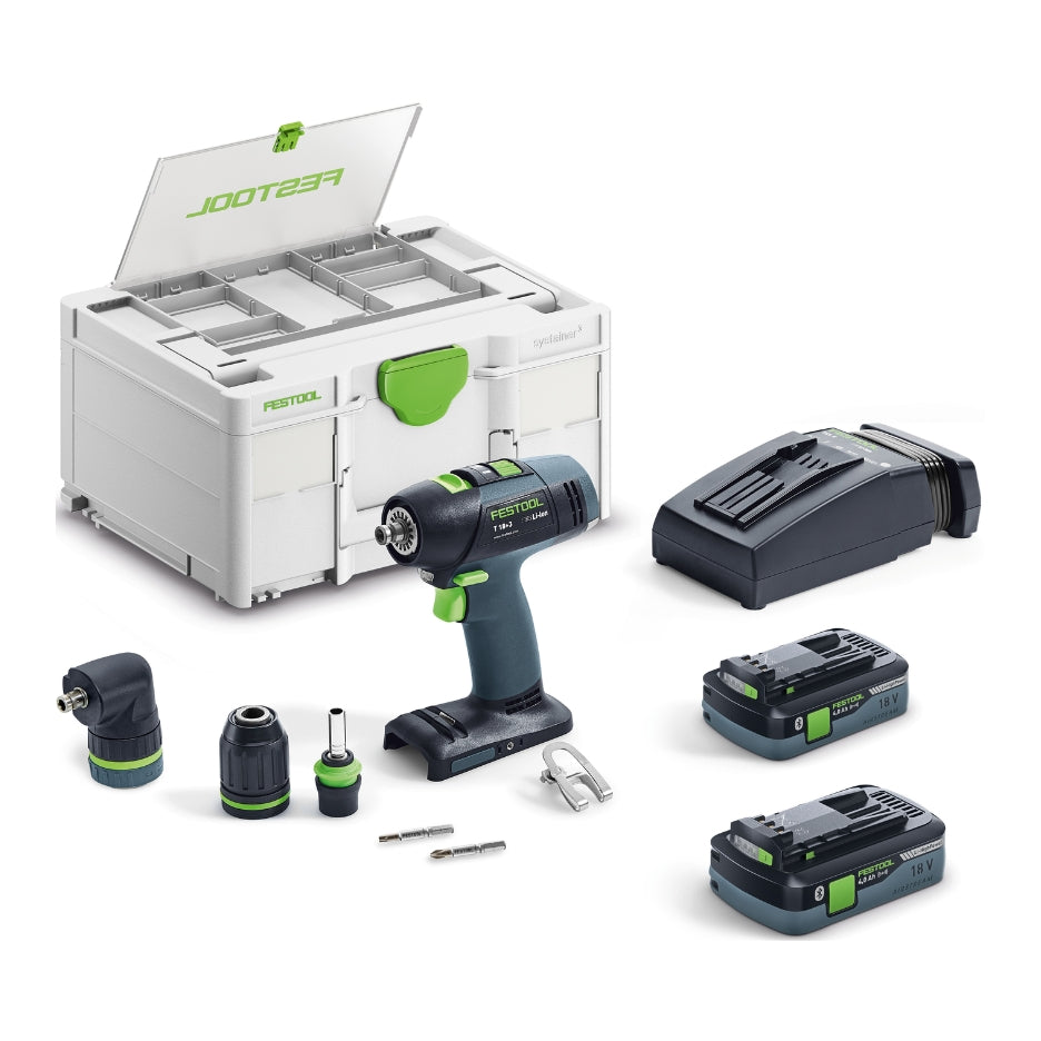 Festool Cordless Drill T18+3 HPC 4.0 I-Set