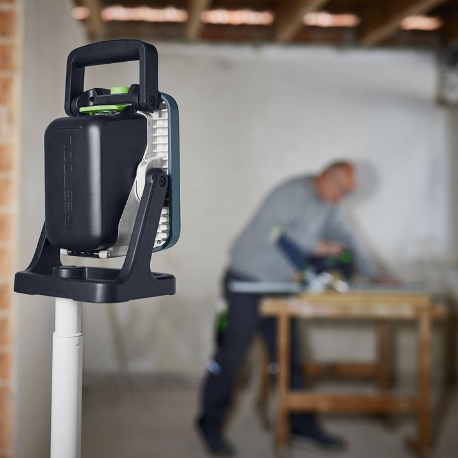 Festool Cordless Site Light SYSLITE KBS C on pole