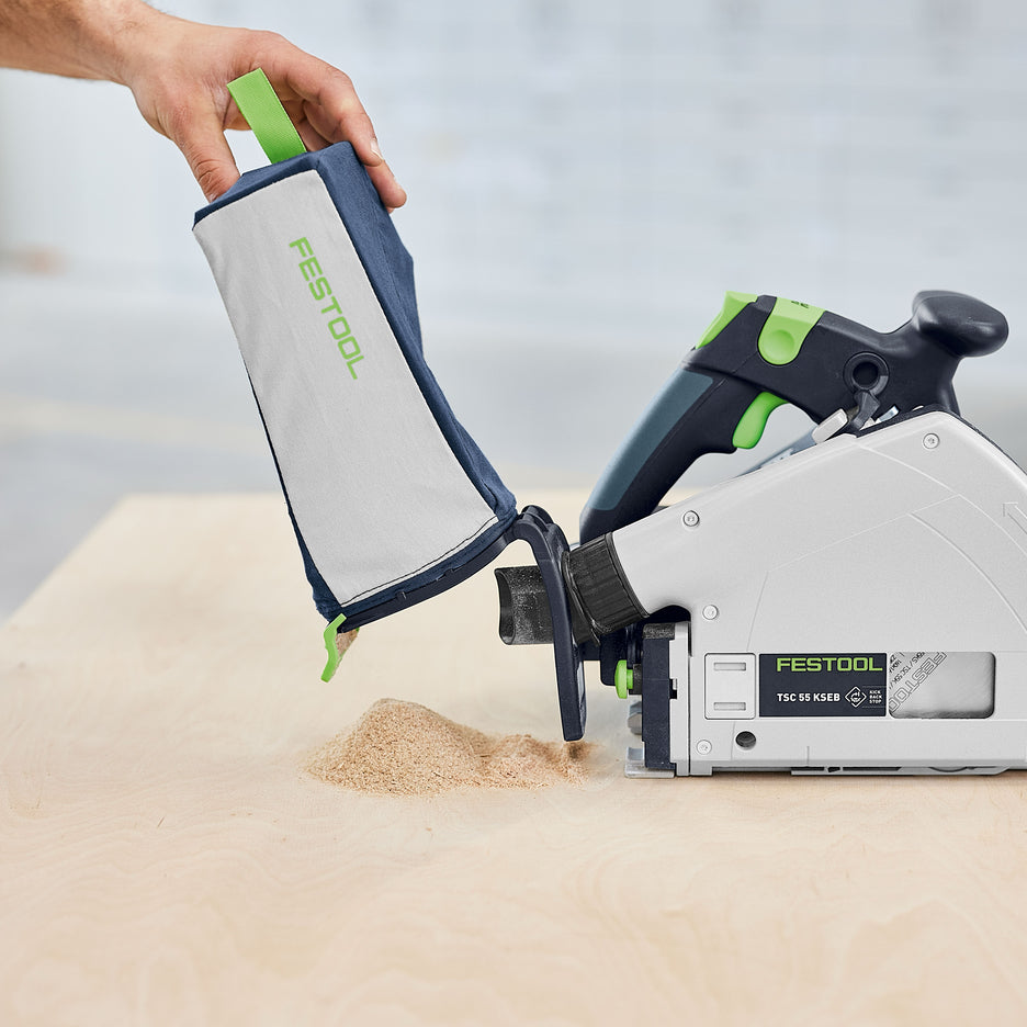 Festool Dust Collection Bag for Cordless Saws SB/2-TSC/HKC 578694 easily opens to empty