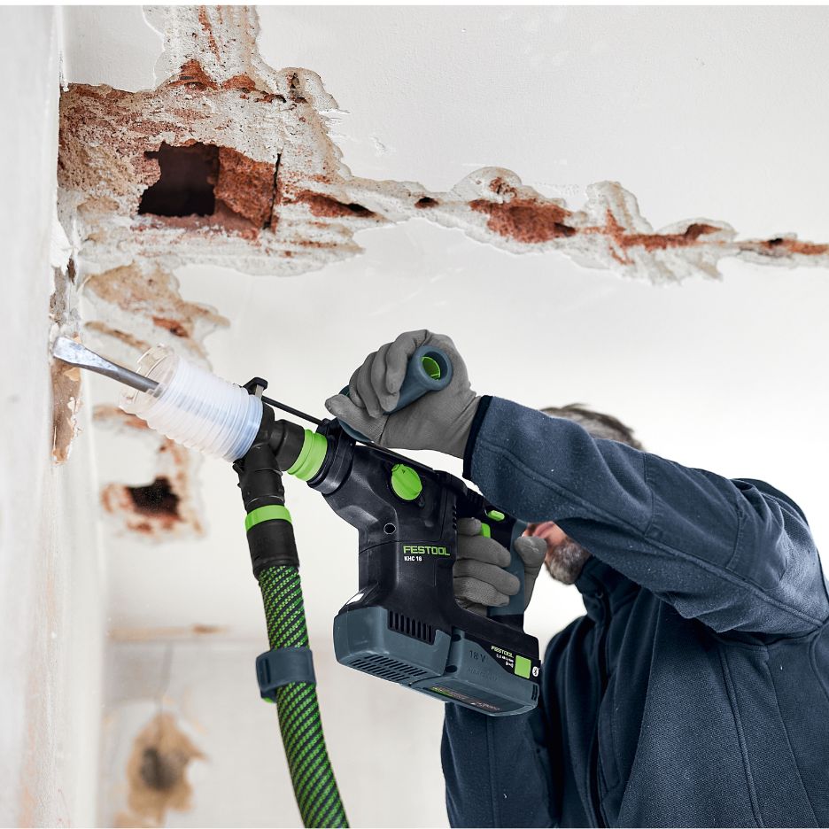 Festool Dust Extraction Adapter used with KHC 18 Hammer Drill