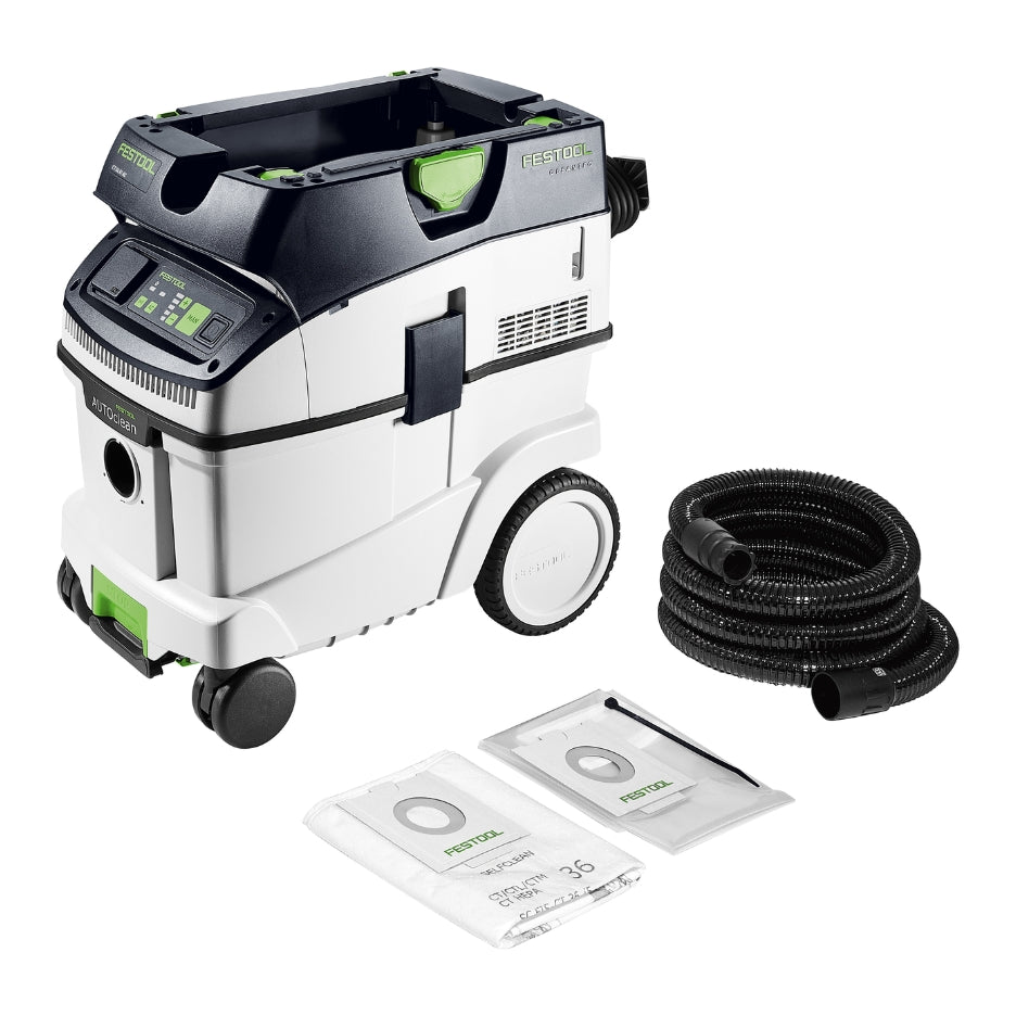 Festool Dust Extractor CLEANTEC CT 36 EI AC HEPA, suction hose and filter bags