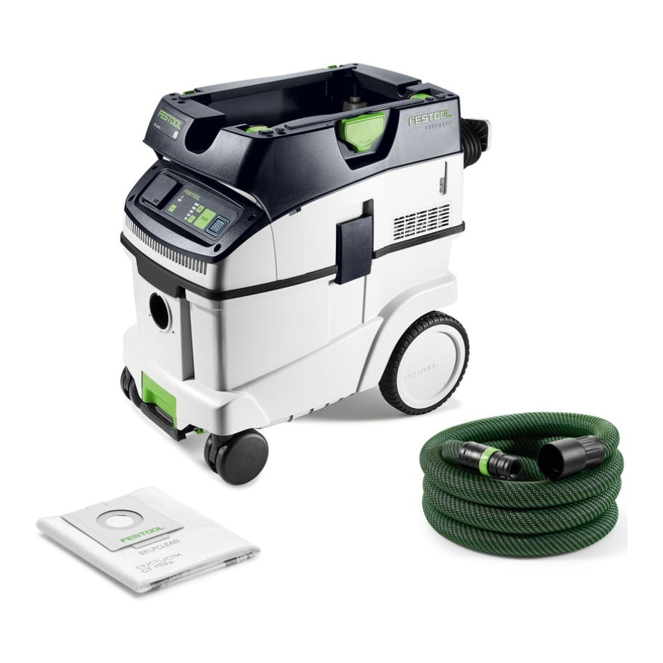 Festool Dust Extractor CLEANTEC CT 36 EI dust extractor, suction hose and filter bag