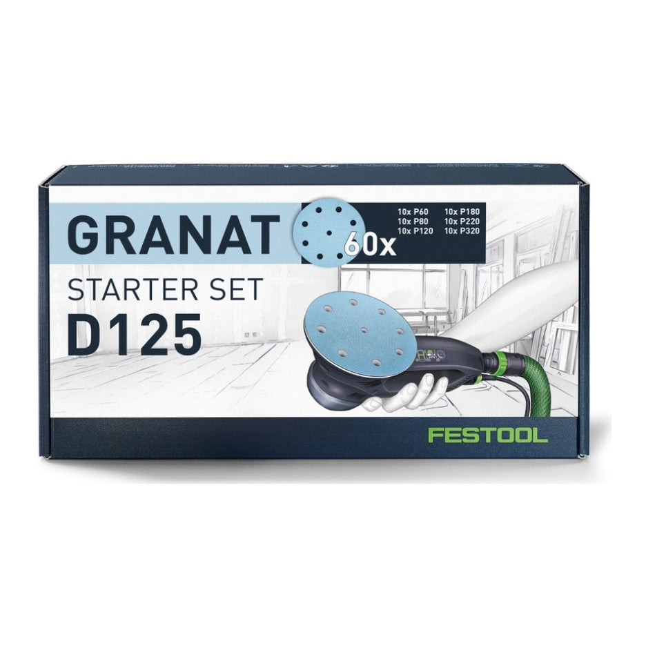 Festool Granat 5 Inch Abrasive Assortment D125 GR-Set - box