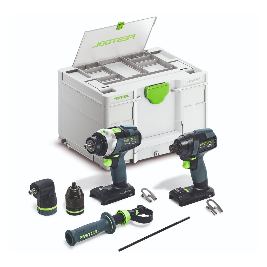 Festool Impact Driver & Percussion Drill Set TID 18 Basic-Set