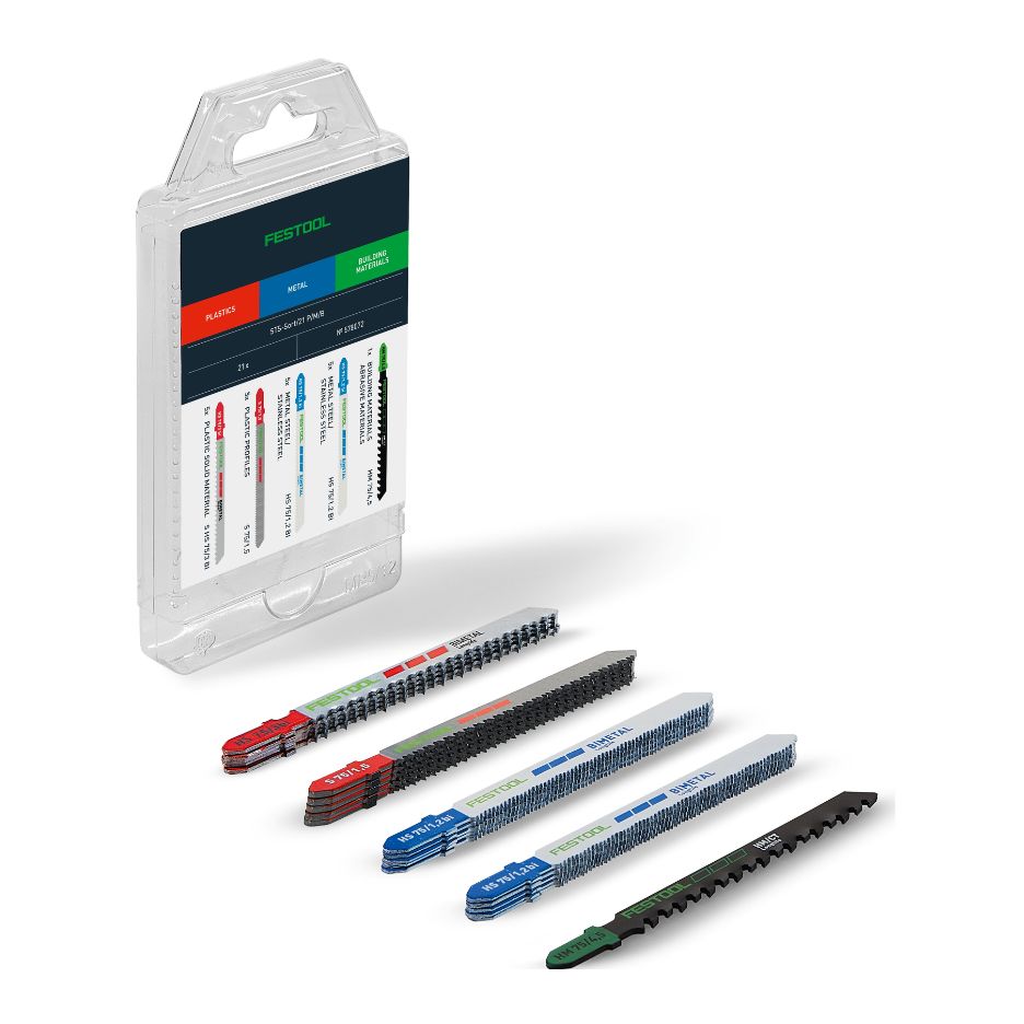 Festool Jigsaw Blade Set STS-Sort/21 P/M/B 578072