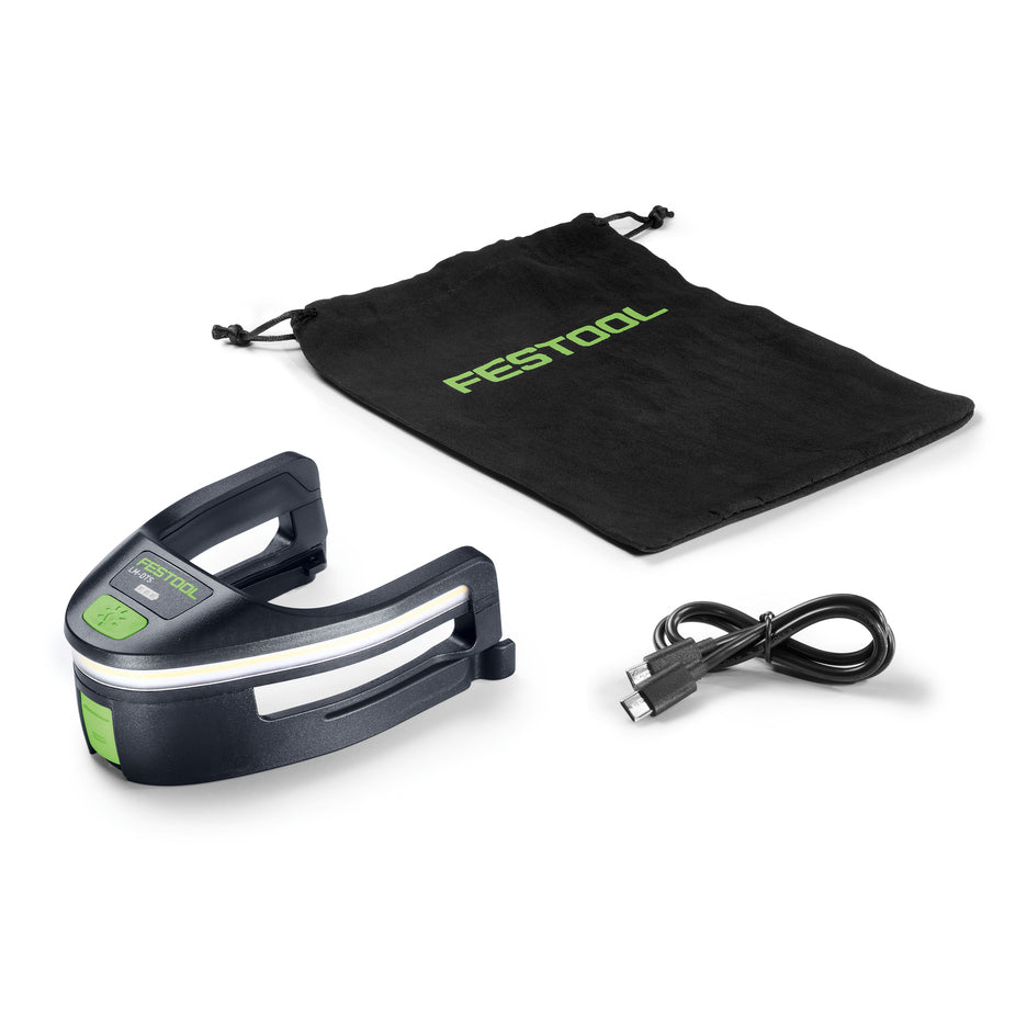Festool Light Module for DTS 400 Sander LM-DTS LED 578708 with USB-C charging cable and drawstring storage bag