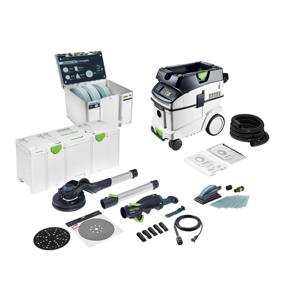Festool Limited Edition Planex Drywall Sander LHS 2 225 Starter Set with CT 36 Dust Extractor 579566
