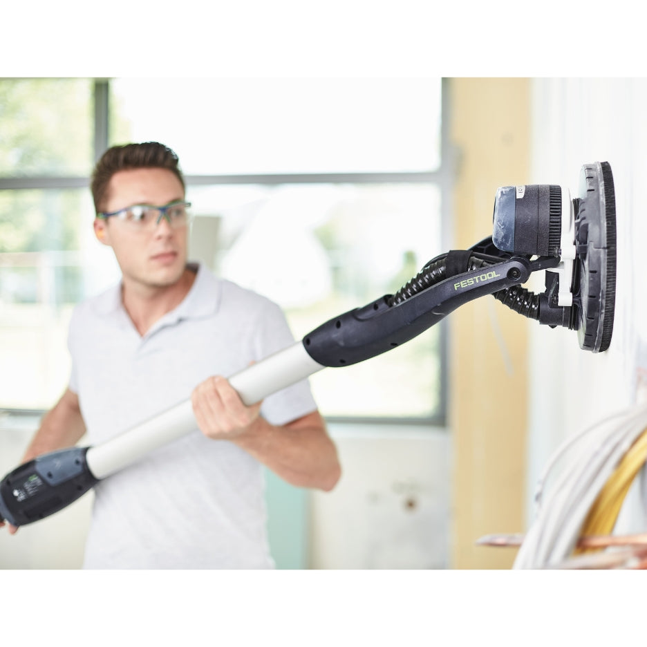 Festool Planex Easy Long-Reach Sander LHS-E 225 EQ-CB on wall