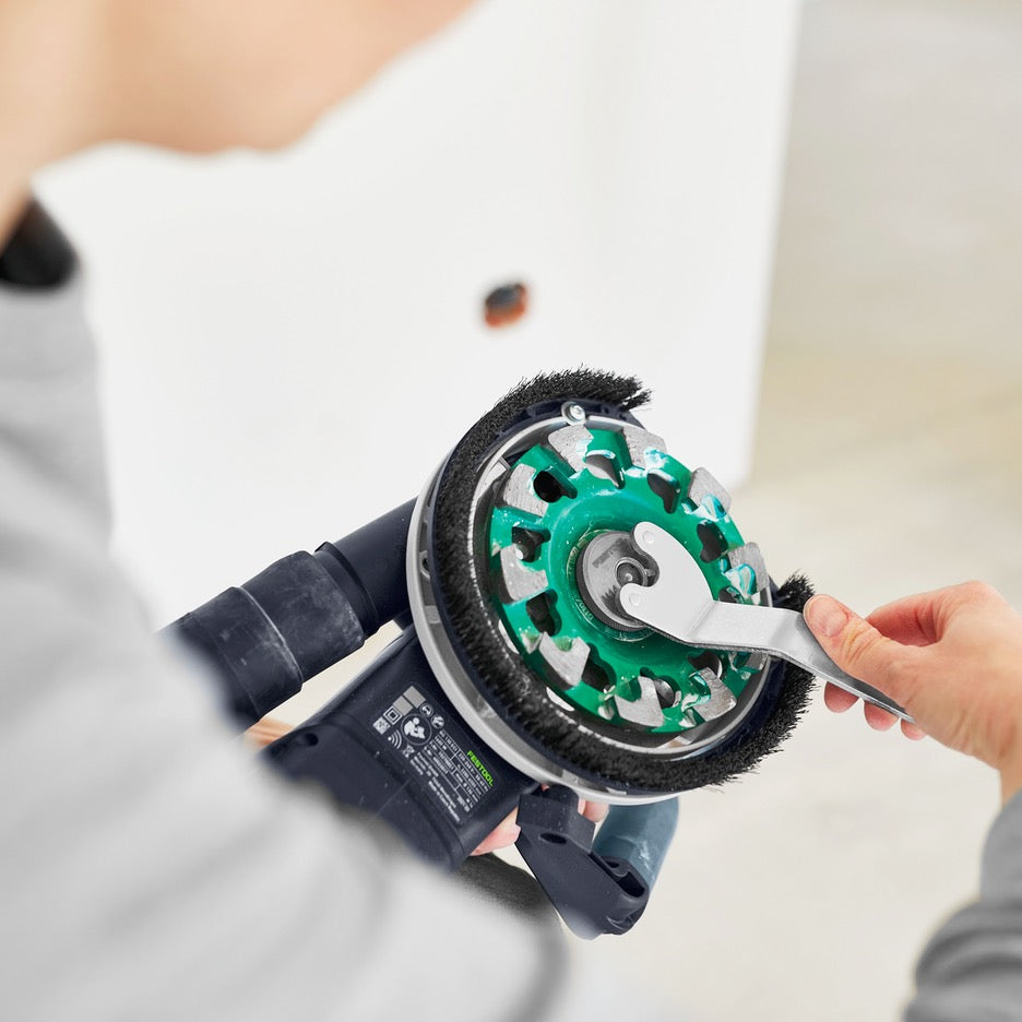 Festool Renofix Renovation Grinder with Diamond Disc RG 130 ECI-Plus 577048 tightening grinding wheel