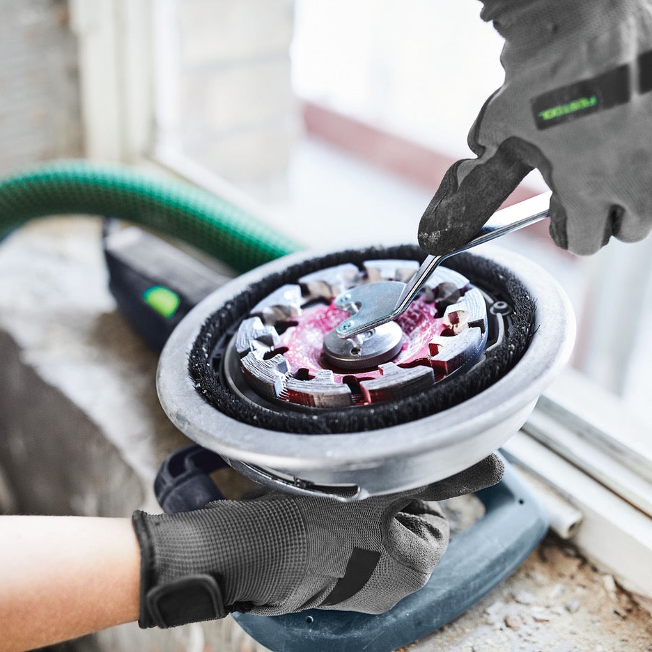 Festool Renofix Renovation Grinder with Diamond Disc RG 130 ECI-Plus 577048 loosening nut with wrench