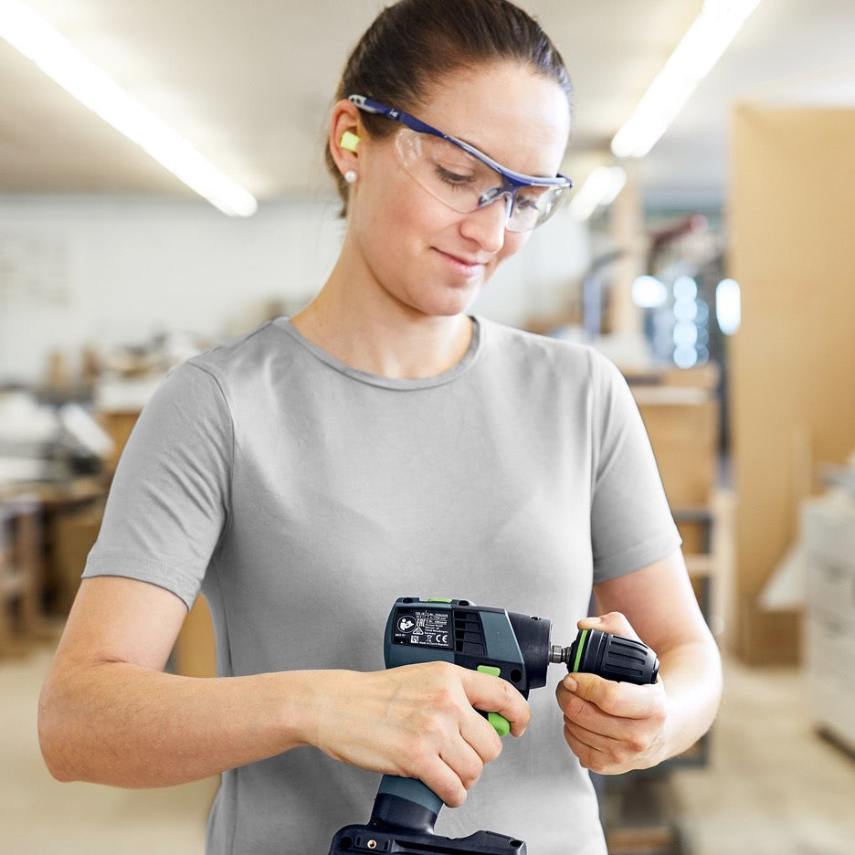 Festool TXS 18 Cordless Drill Basic 576901 installing 3-jaw chuck with FastFix interface