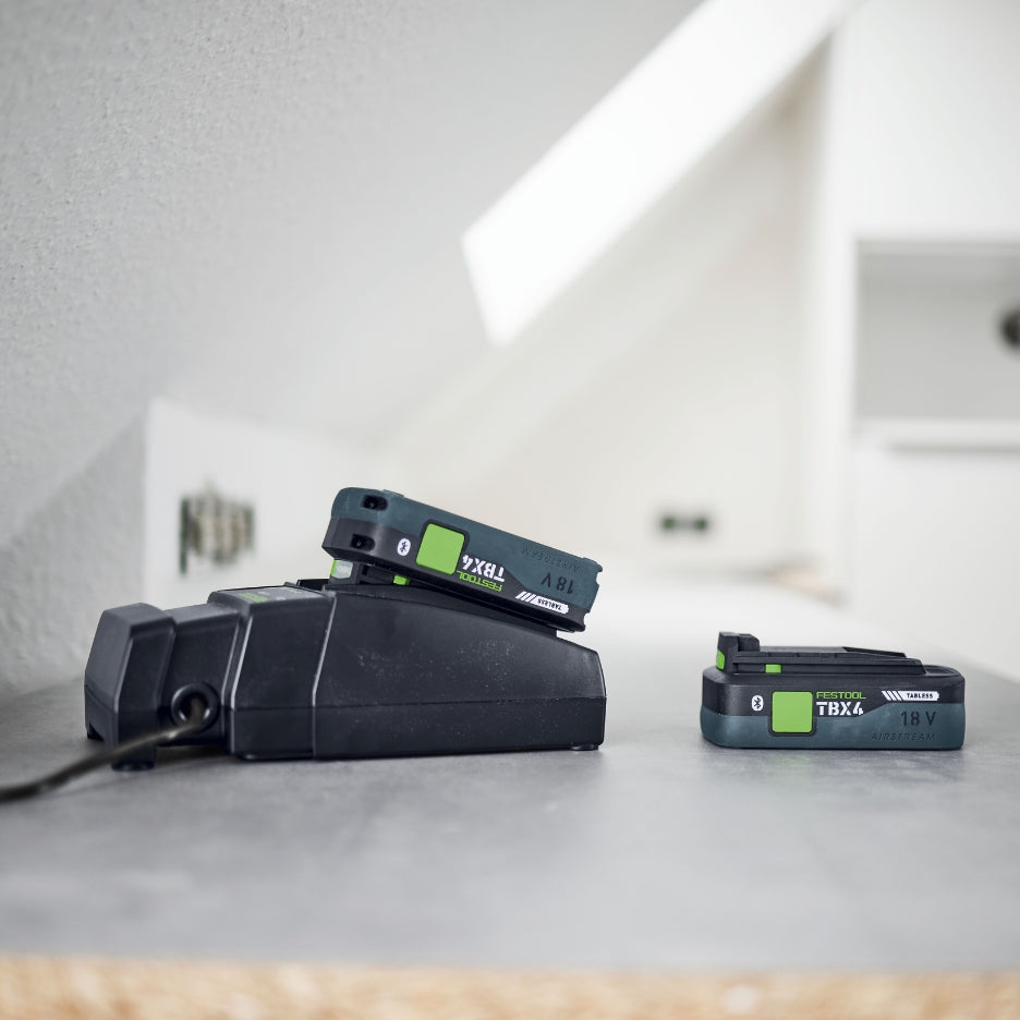 Festool Tabless Battery with Bluetooth and Airstream 18V 4Ah and charger
