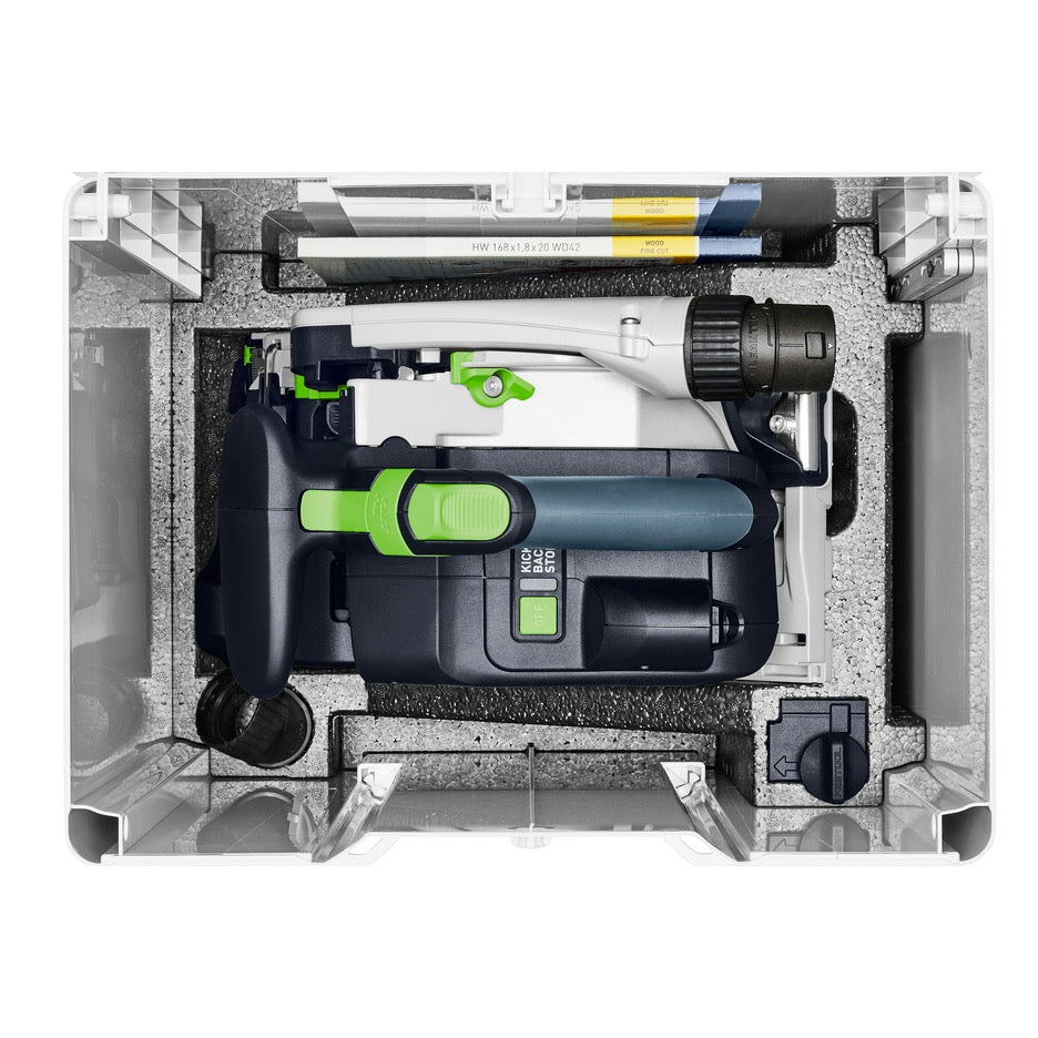 Festool Track Saw 168mm with Scoring Function TSV 60 KEB-F-Plus-FS 577748 Systainer top view
