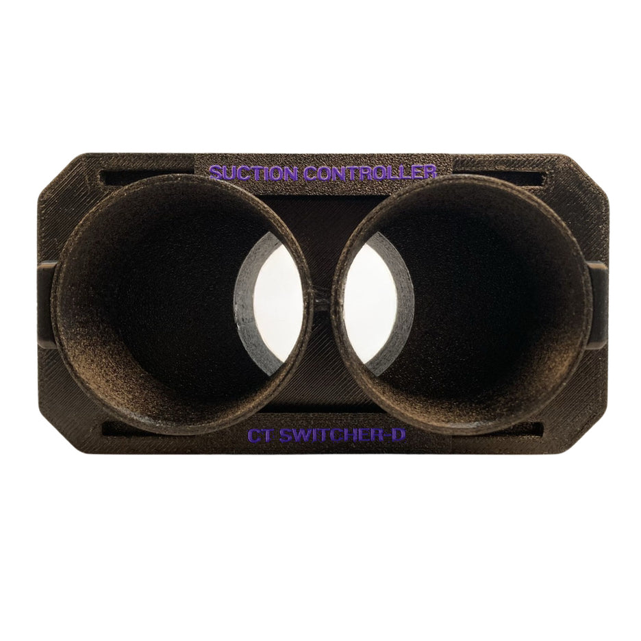 Flair Woodworks & Design Direct-Mount Infinitely Adjustable 2-Port Suction Controller, Anti-Static CT-SWITCHER-D 45/55 split
