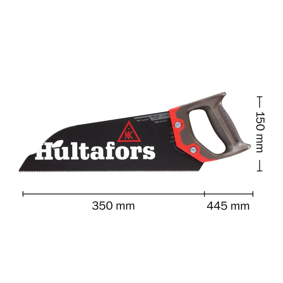 Hultafors Veneer Saw HBX-14-11-V HU-590730 measures
