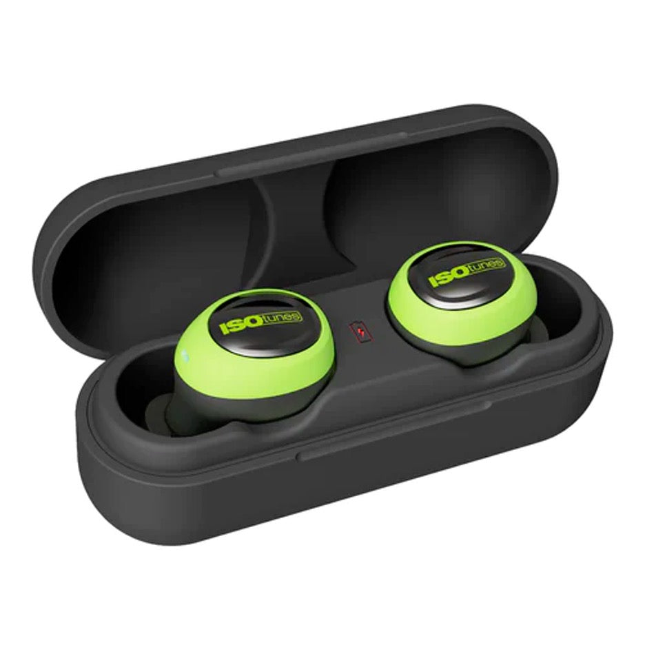 ISOtunes Free 2.0 True Wireless Bluetooth Earbuds IT-74 in case
