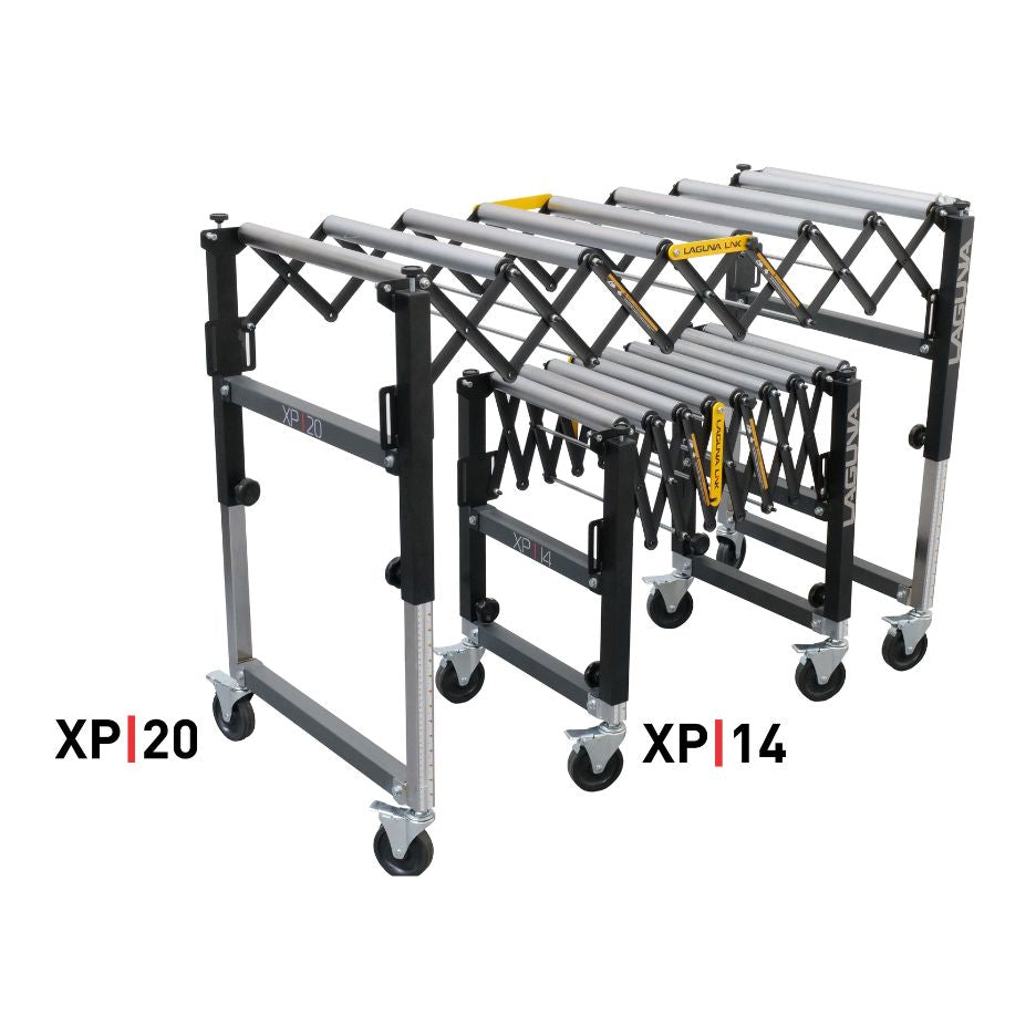 Laguna XP|20 Expandable Conveyor 24 Edition XP2001 and Laguna XP|14 Expandable Conveyor 24 Edition XP1401 in angle
