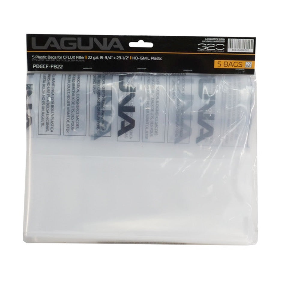 Laguna Plastic Dust Collection Liner Bags for C|Flux/P|Flux/X|Flux PDCCF-FB22