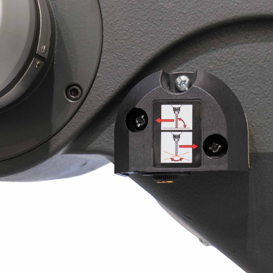 Auto-Start switch, which activates the drill press when the quill is lowered and stops it when raised