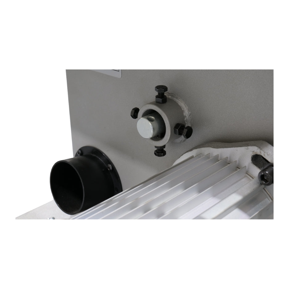 Advanced Dust Collection – Dual dust ports including thru-table extraction for cleaner operation