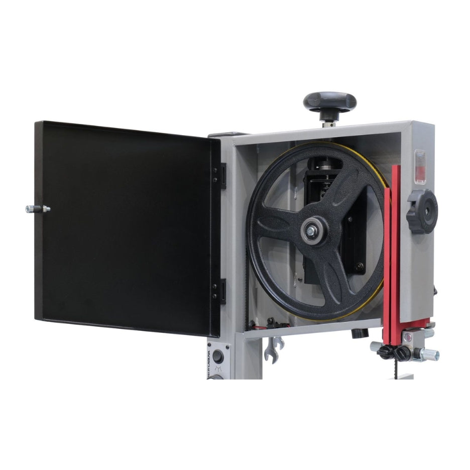 Laguna V:10 Bandsaw close look on cast iron wheel