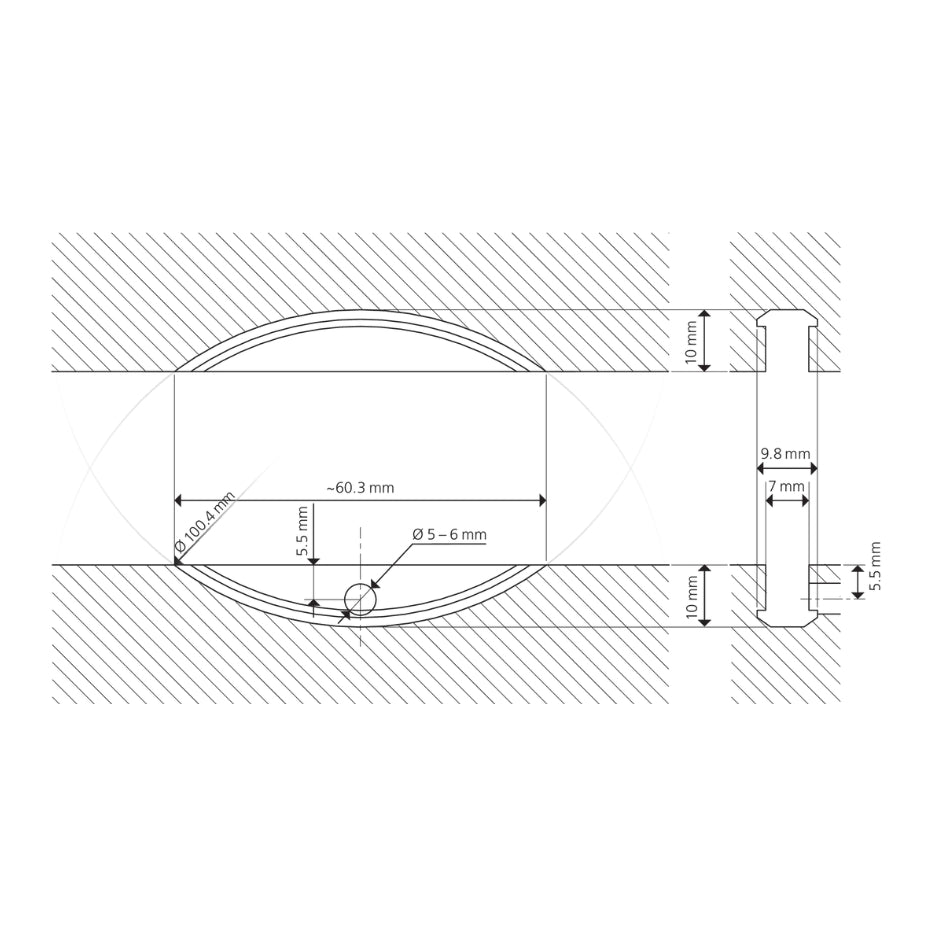 Lamello Clamex P-10 groove measurements