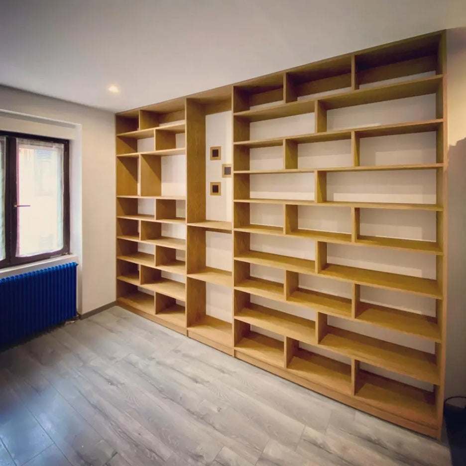 Bookshelf built using Lamello Clamex P-10