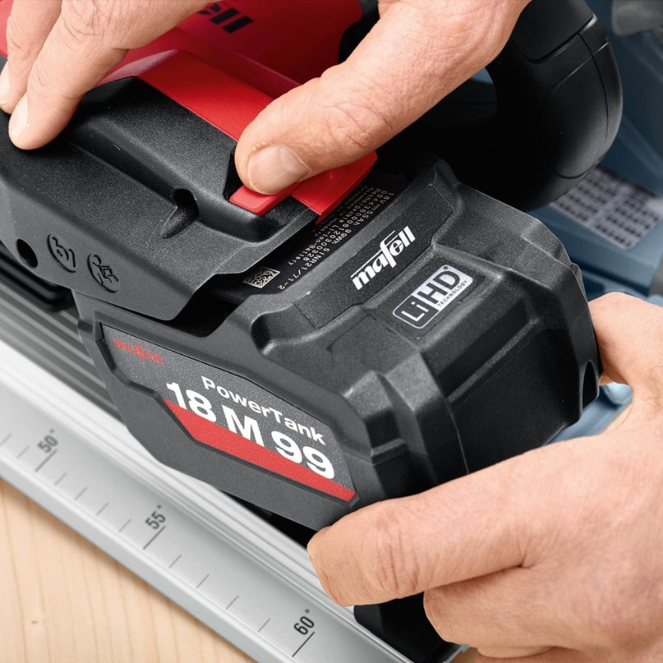Metabo brushless 18 V Lithium-ion battery technology that is processor-controlled to monitor all important factors such as charge and temperature.