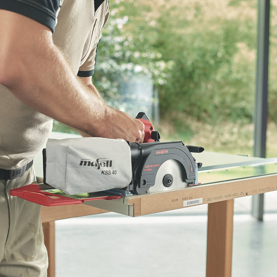 Mafell Cordless Crosscutting System KSS 40 18M bl cutting countertop