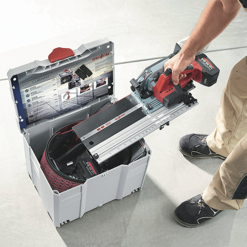 Mafell Cordless Crosscutting System KSS 40 18M bl with Systainer storage box